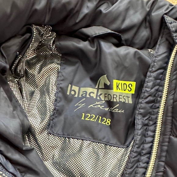 Equestrian Stylish Kids Navy Puffer Jacket size 7-8 - Picture 3 of 4